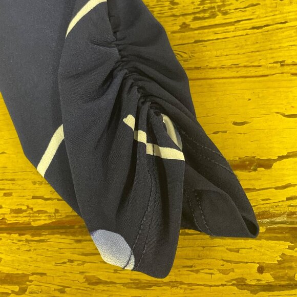 Clara Sun Woo Abstract Dot Stretch Liquid Knit Top Sz 1X Artsy Art to Wear - Picture 5 of 7